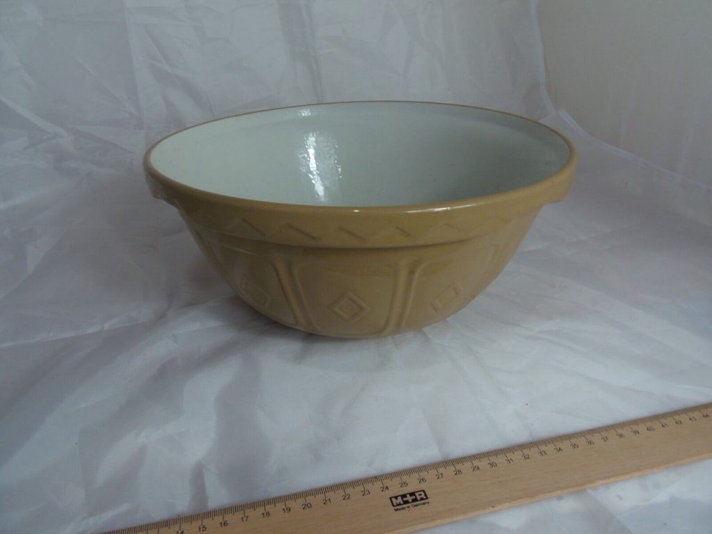 Vintage Mason Cash Co Earthenware Mixing Bowl 28cm